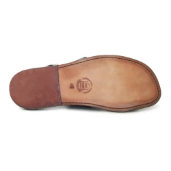 Sandales franciscains en cuir marron pour homme
