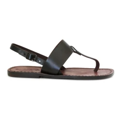 Tongs en cuir femme fait artisanalment en Italie