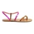 Sandalias de tiras de color marrón para las mujeres