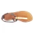 Sandali infradito donna in pelle bicolore merrone e oro