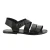 Hand gefertigte Herren-Sandalen aus schwarzen Leder