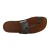 Sandalias de cuero marron oscuro hecho a mano en Italia
