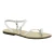 White leather thong sandals for women Handmade in Italy