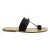 Sandalias de cuero negro hecho a mano en Italia