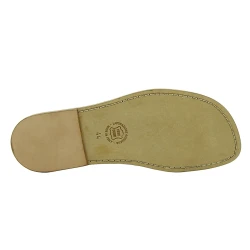 Black leather flip flops for men Handmade in Italy