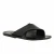 Mens leather slippers handmade in Italy in black leather