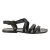 Sandalias Franciscanas de cuero negro hechos a mano