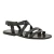 Franziskaner-sandalen für Herren aus schwarze Leder in Italien von Handgefertigt