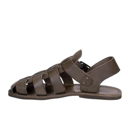 Sandales franciscaines en cuir boue artisanales pour homme