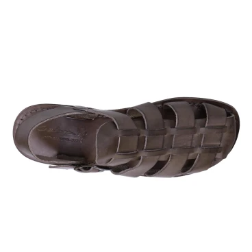 Sandales franciscaines en cuir boue artisanales pour homme
