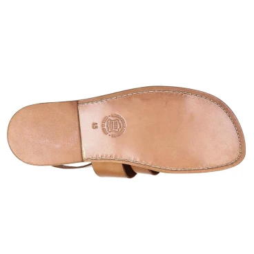 Sandales en cuir naturel artisanales fait en Italie