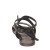 Women's sandals in mud color leather handmade in Italy