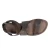 Women's sandals in mud color leather handmade in Italy