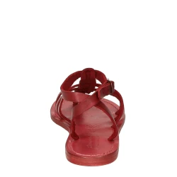 Women's red gladiator sandals Handmade in Italy