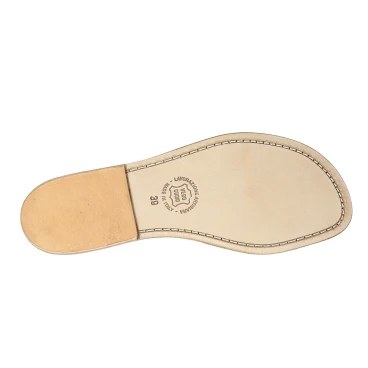 Handgefertigte bronze Laminierte Farben flache Sandalen für Damen
