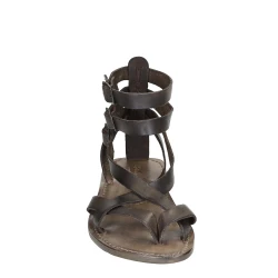 Sandale style gladiateur homme en cuir boue artisanales