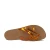 Zapatillas de damas tanga de cuero laminado naranja