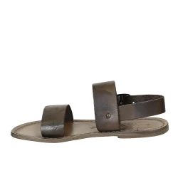 Schlamm Franziskaner-Ledersandalen für Damen in Italien von Handgefertigt