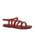 Sandales femme cuir rouge artisanale fait en Italie