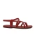 Womens red flat gladiator sandals Handmade in Italy