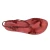 Sandalias para señoras hechas a mano en cuero rojo