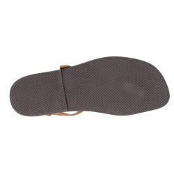 Handmade tan leather thong sandals for men