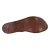 Brown leather women's sandals handmade in Italy