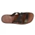 Sandalias para hombres de cuero marrón oscuro hecho a mano