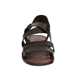 Sandales homme cuir travaillé à la main marron