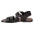 Handmade in Italy mens sandals in dark brown leather