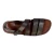 Hand gefertigte Herren-Sandalen aus dunkelbraunem Leder