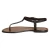 Sandalias en cuero marrón oscuro hecha a mano en Italia