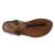 Hand gefertigte italienische Sandalen aus dunkelbraunem Leder