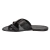 Handmade in Italy black leather mens slades braid around the big toe