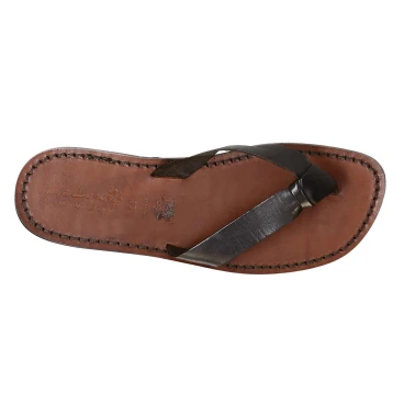 Correas de cuero para los hombres con suela de cuero