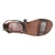 Womens sandals in Dark Brown Leather handmade in Italy