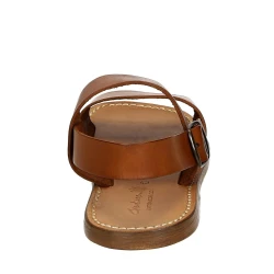 Sandales pour homme en cuir travaillé à la main coulor cuir