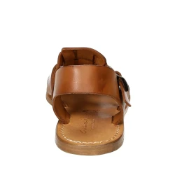 Sandale homme cuir travaillé à la main en Italie coulor cuir