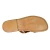 Mens leather thong sandals handmade in Italy in vintage cuir leather