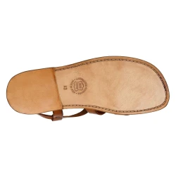 Sandalias de cuero hecho a mano para los hombres de color cuero vintage