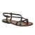 Sandales cuir femme artisanales fait en Italie en cuir marron