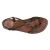 Sandales cuir femme artisanales fait en Italie en cuir marron