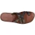 Tongs homme cuir marron travaillés à la main en Italie