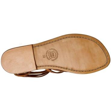 Damen Riemchen-Sandalen im Vintage-Look in Italien von Hand gefertigt