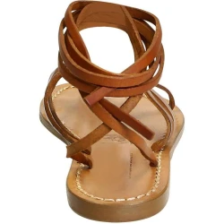 Spartiates sandales femme artisanales fait en Italie en Cuir vieilli
