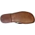 Sandalias de cuero marrón oscuro tangas para hombres hecho a mano