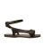 Sandale cuir artisanale pour famme couleur marron