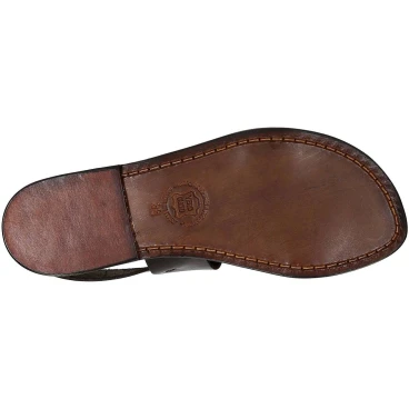 Sandales franciscains pour famme artisanales en cuir tête de maure