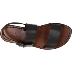 Braune Franziskaner-Ledersandalen für Damen in Italien von Handgefertigt