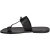 Black leather thong sandals Handmade in Italy